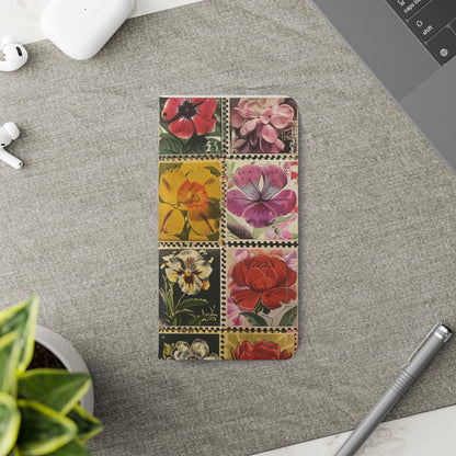 Vintage Floral Stamp Collection Flip Case