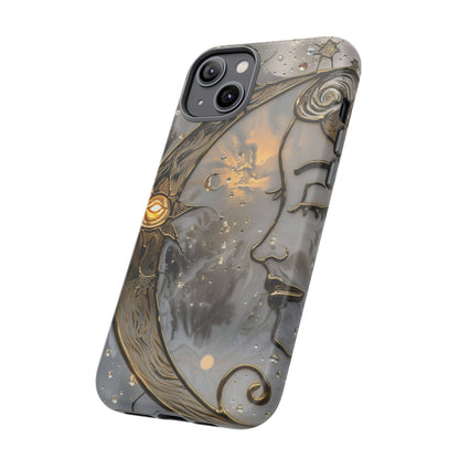 Moon Stars Stained Glass Starry Night Phone Case