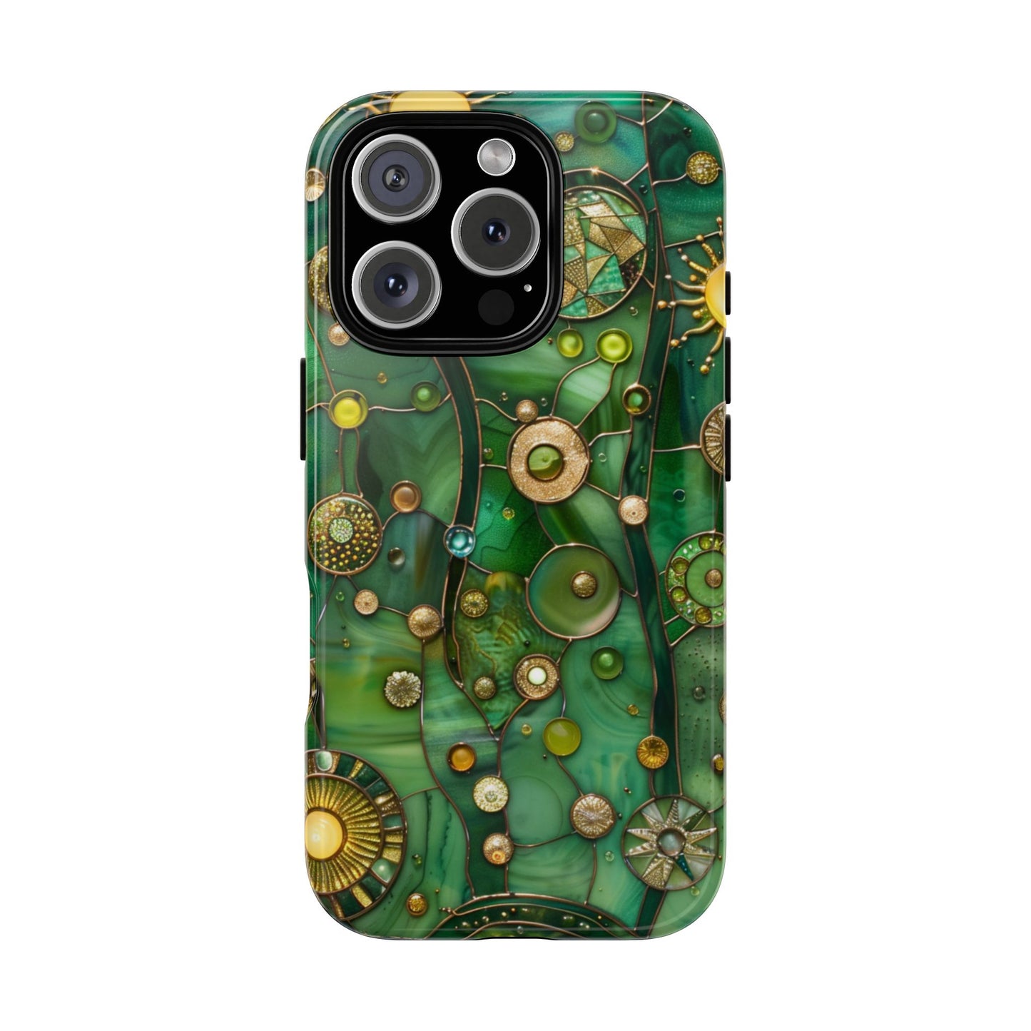 Green Celestial Stained Glass Mosaic Phone Case