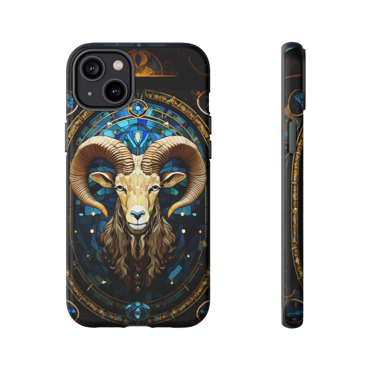 Aries Astrology Stained Glass Design Phone Case