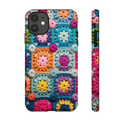 Vintage Crochet Blanket Look Phone Case