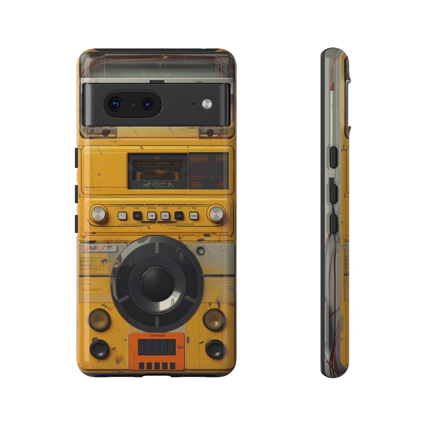 Cyberpunk Techno Gadget Walkman: Premium Phone Tough Case for iPhone, Samsung Galaxy, and Google Pixel