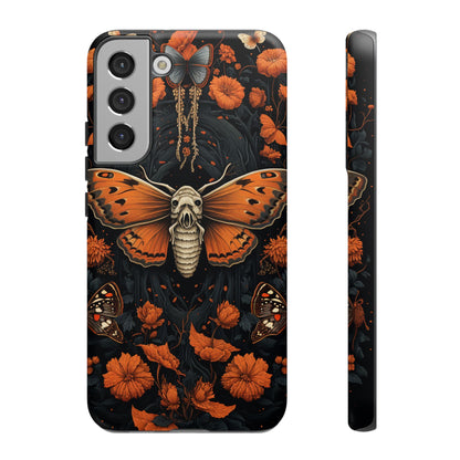 Eerie Elegance Halloween Goth Moth Phone Cover