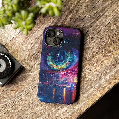 Eye of the Beholder Cyberpunk Art Phone Case