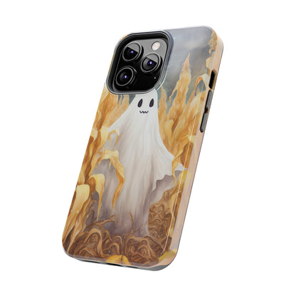 Ghost of Halloween Fall Pumpkins iPhone Case | Embrace the Spooky Autumn Vibes