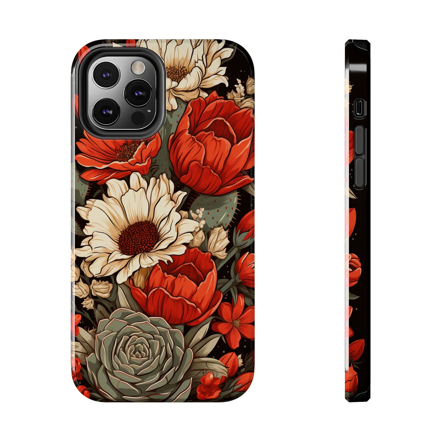 Earthy Elegance Floral iPhone Case