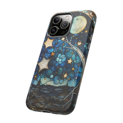 Boho Starry Night Stained Glass Artistry Phone Cover