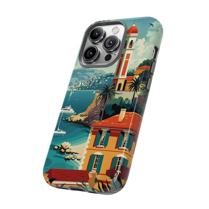 Midcentury French Riviera Landscape Painting Phone Case