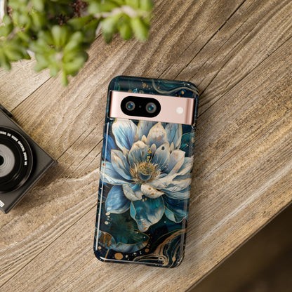 Zen Stained Glass Lotus Floral Design Phone Case