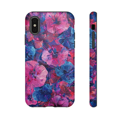 Magenta and Blue Color Floral Explosion Phone Case