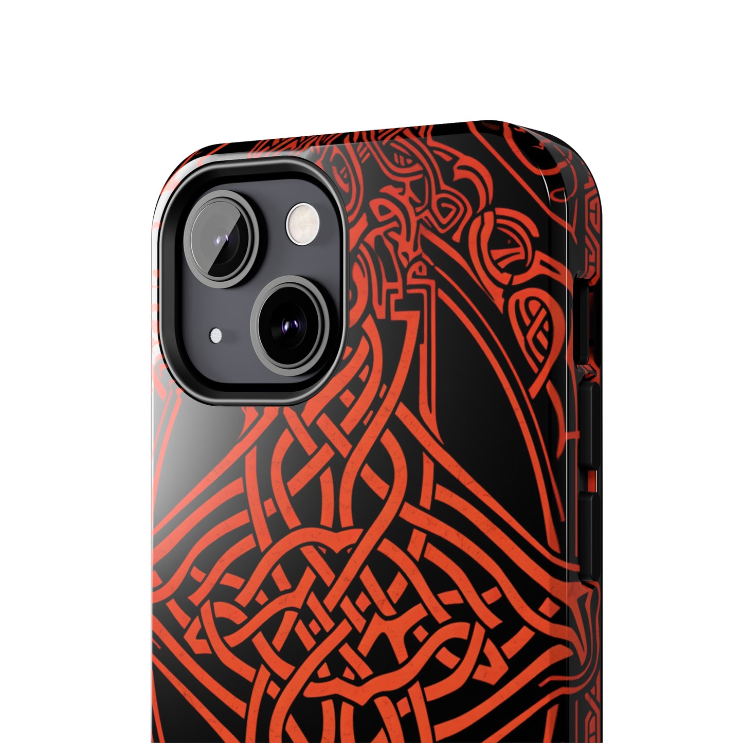 Eternal Weave iPhone Case, Red Celtic Tribal Knots | Timeless Symbolism iPhone Case for Models 11 through 14 Pro Max