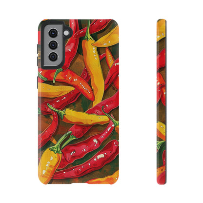 Yellow and Red Chili Peppers Phone Case