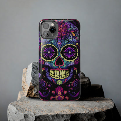 Sugar Skull iPhone Case | Dia de los Muertos Tough Case for iPhone 11, 12, 13