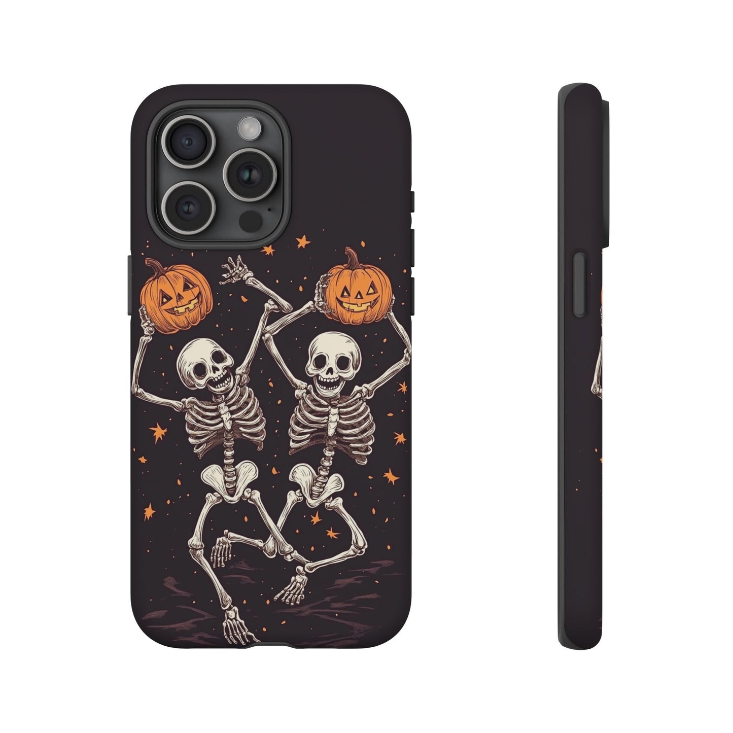 Dancing Skeletons with Jack-o'-Lanterns Phone Cover