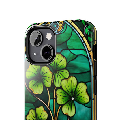 Lucky Charm: Four-Leaf Clover Phone Case | Symbol of Fortune for iPhone Models 11 through 14 Pro Max