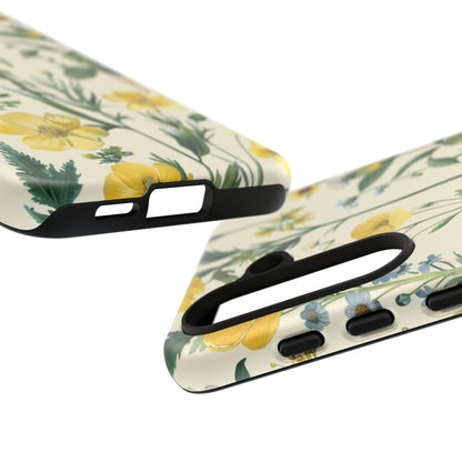 Floral Sage Yellow Wildflower Phone Case