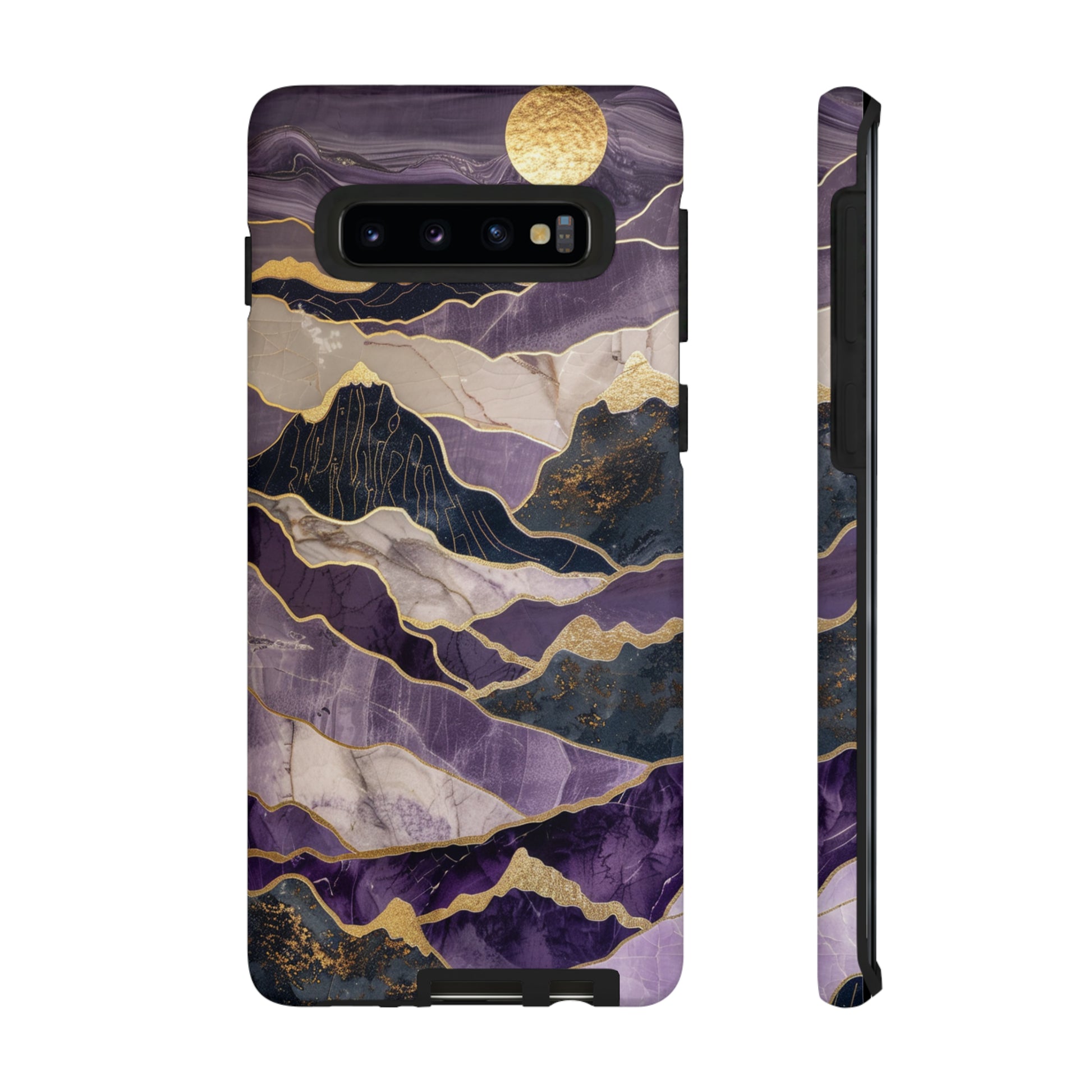 Purple and Gold Mountain Phone Case
