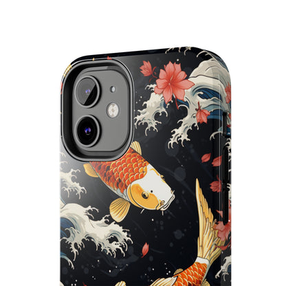 Graceful Flow: Koi Fish Inspired | Japanese Art Masterpiece iPhone Case