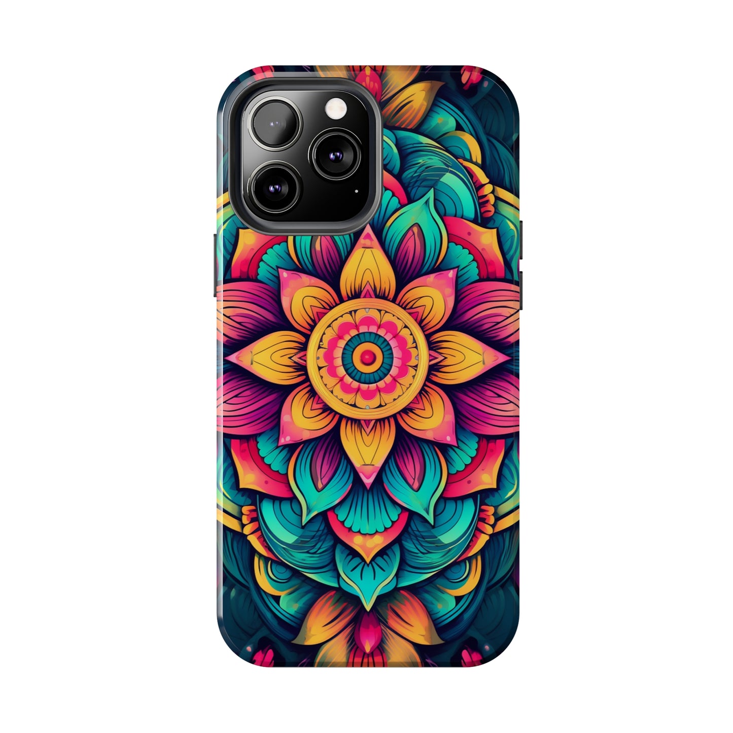 Cosmic Harmony: Rainbow Mandala | Spiritual Symmetry iPhone Case