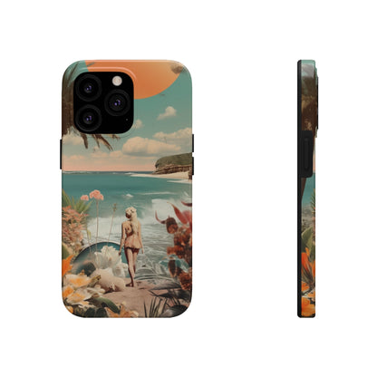 A Day at the Beach iPhone Tough Case | Embrace the Serenity of Coastal Living with Reliable Protection