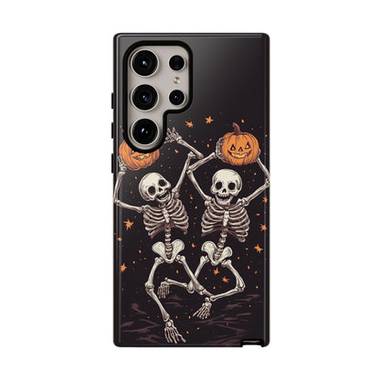 Dancing Skeletons with Jack-o'-Lanterns Phone Cover