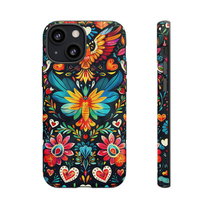 Floral Explosion Magic Hearts Phone Case