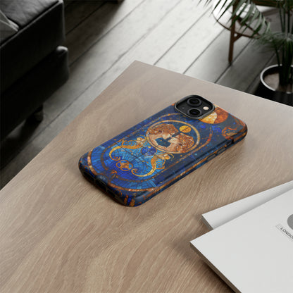 Gemini Astrology Stained Glass Phone Case