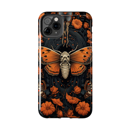 Eerie Elegance: Halloween Goth Moth Apple Phone Case | Dark Enchantment iPhone Case