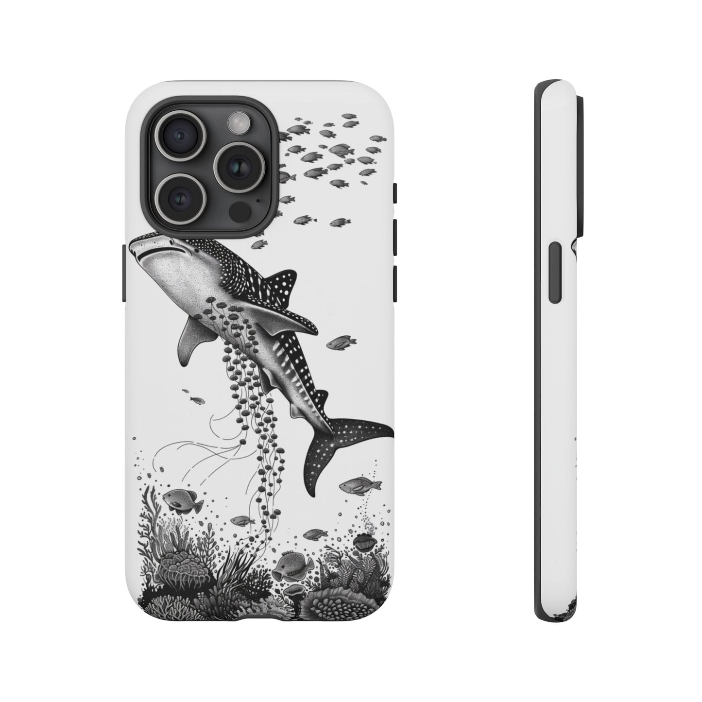 Whale Shark, Turtle, Manta Ray Phone Case