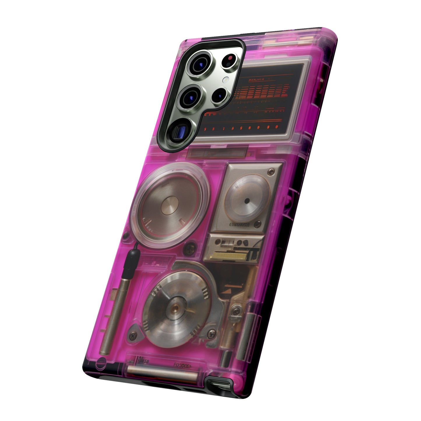 Cyberpunk Techno Gadget Walkman: Retro-Futuristic Premium Tough Phone Case | Iconic Style for iPhone, Samsung Galaxy, and Google Pixel