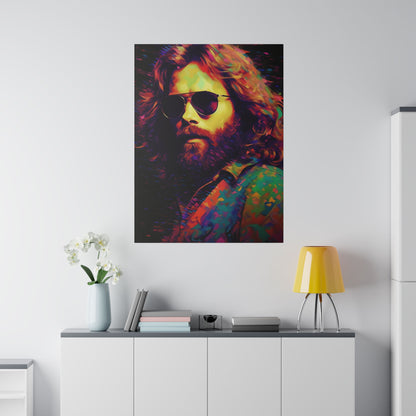 Jim Morrison of The Doors Pop Art | Stretched Canvas Print