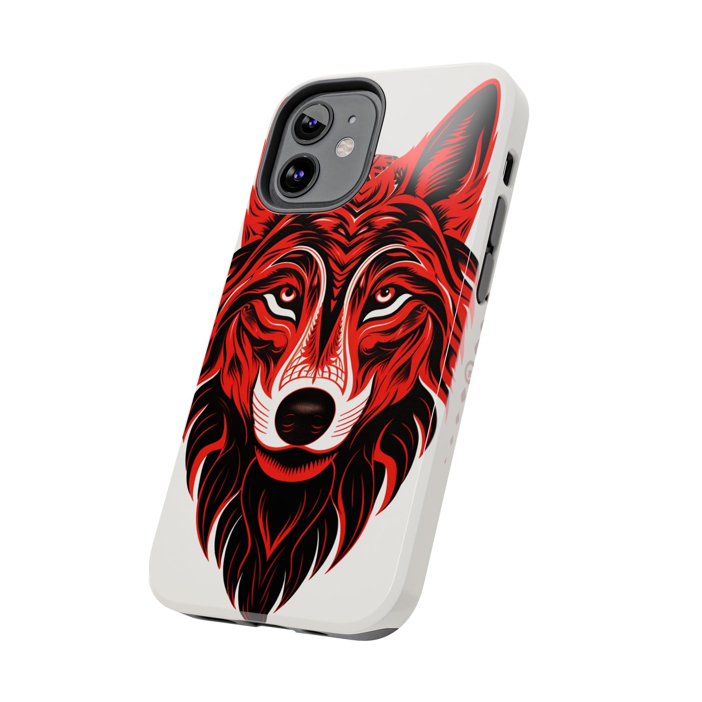 Mystic Echoes: Native American Tribal Wolf | Cultural Heritage iPhone Case