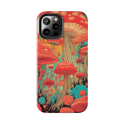 Trippy Magic Mushroom Tough iPhone Case | Embrace the Psychedelic Art