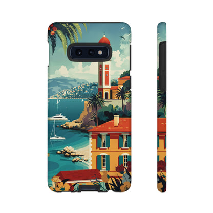 Midcentury French Riviera Landscape Painting Phone Case