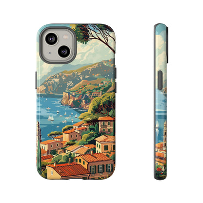 Midcentury French Riviera Landscape Painting Phone Case