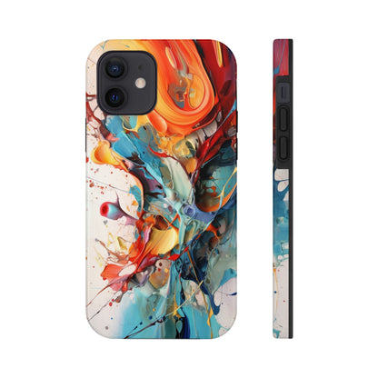 Abstract Color Splash iPhone Tough Case | Boldly Express Your Style with Enhanced Protection