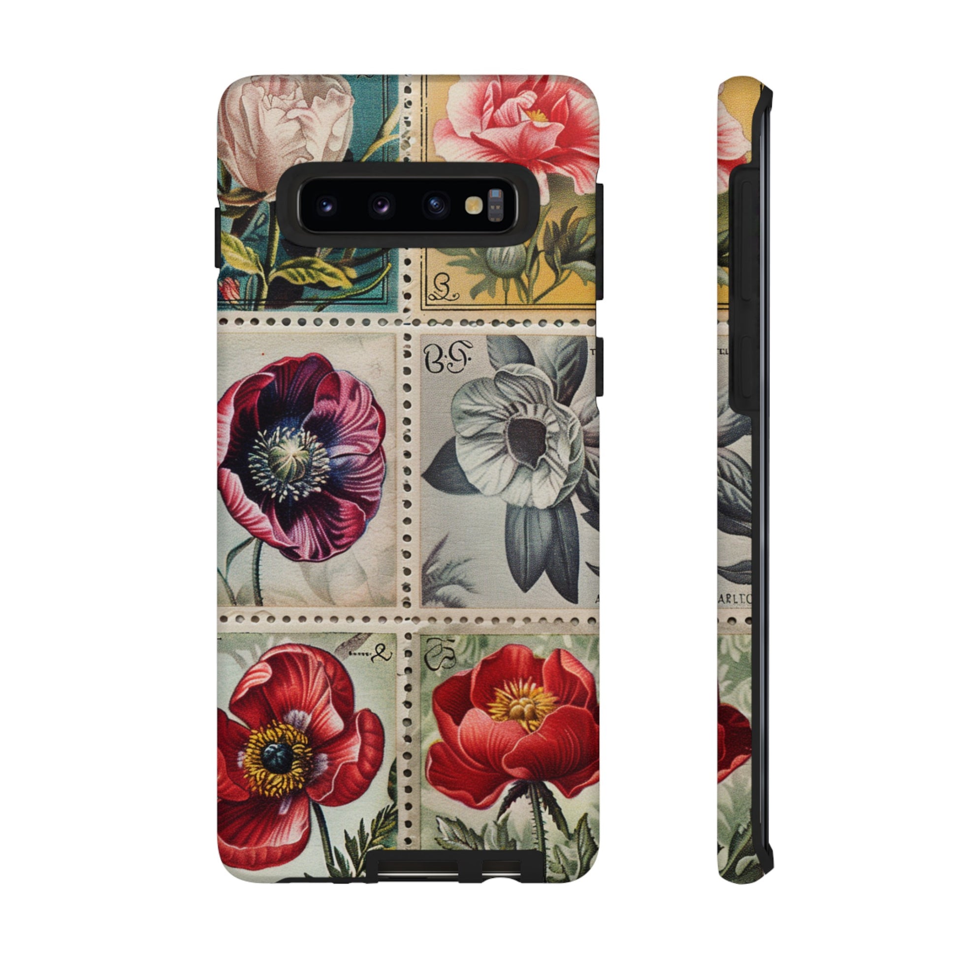 Elegant floral stamp phone case for Google Pixel