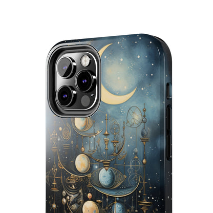 Esoteric Art Nouveau Moon Phases iPhone Case | Embrace the Mystical Beauty of Lunar Transitions