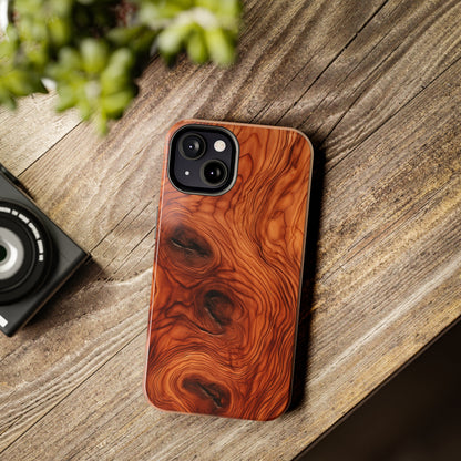 Elegant Timber: Faux Oak Wood Pattern | Dazzling Nature-Inspired iPhone Case