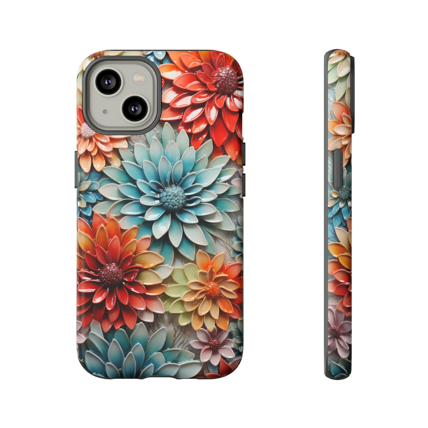 Floral Color Explosion Blown Glass