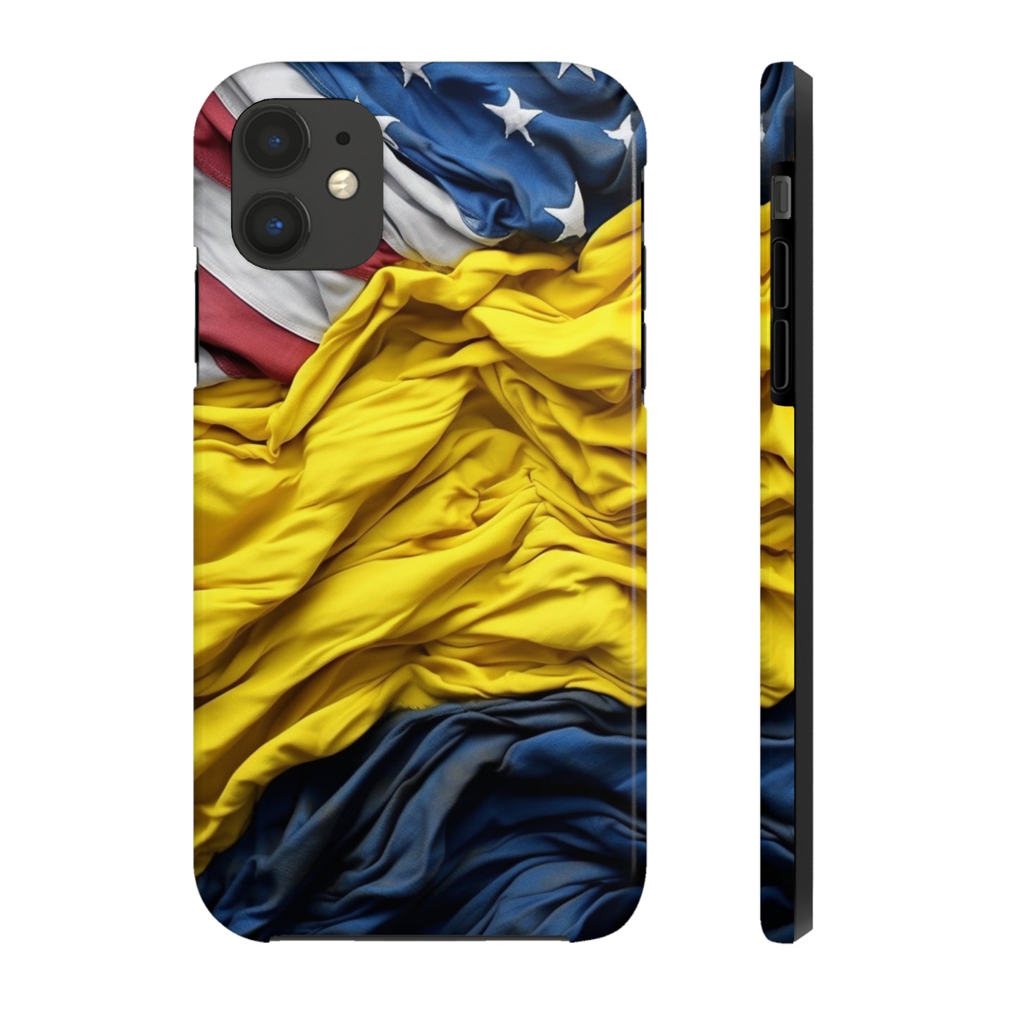 Support Ukraine Flag Phone Case | Show Your Ukrainian USA Patriotic Spirit with a Tough iPhone Case