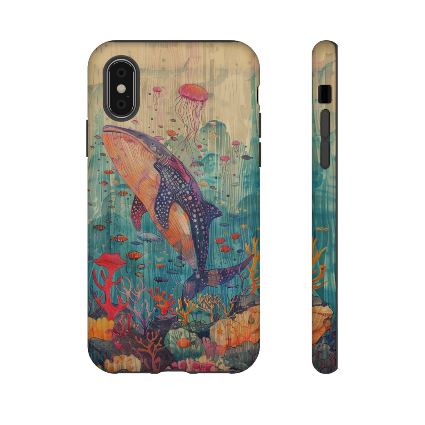 Whale Shark, Turtle, Manta Ray Phone Case