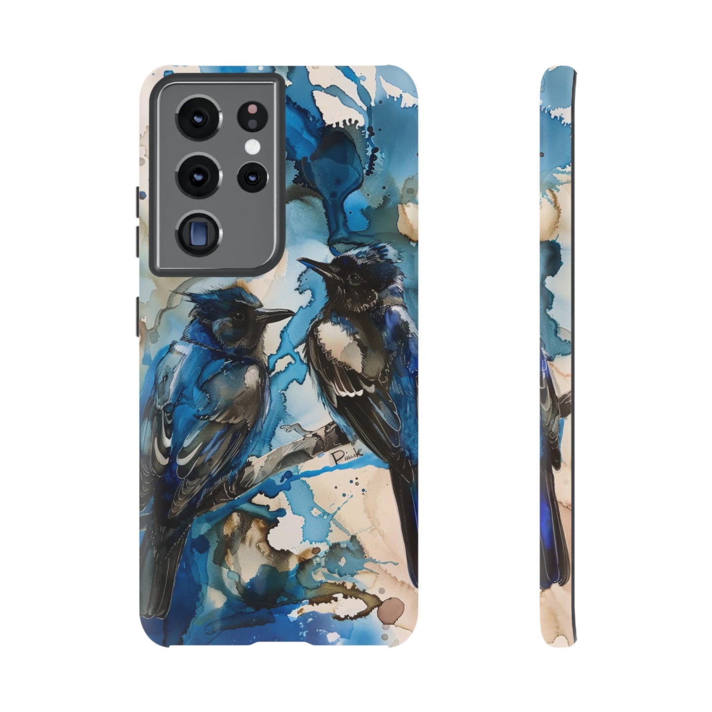 Blue Bird Watercolor Phone Case