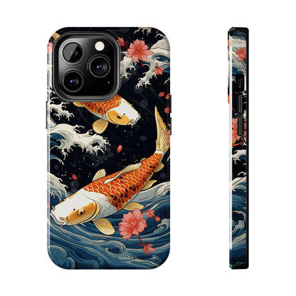 Graceful Flow: Koi Fish Inspired | Japanese Art Masterpiece iPhone Case