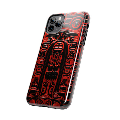 Raven Totems: Northwest Native American Carving | Heritage iPhone Case