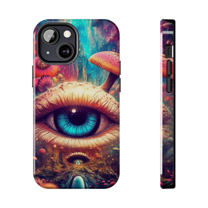 Eye of the Mushroom Psychedelic Art iPhone Case | Embrace the Trippy Enigma