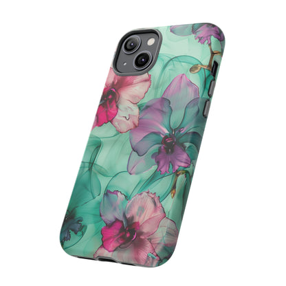 Watercolor Floral Orchids Phone Case