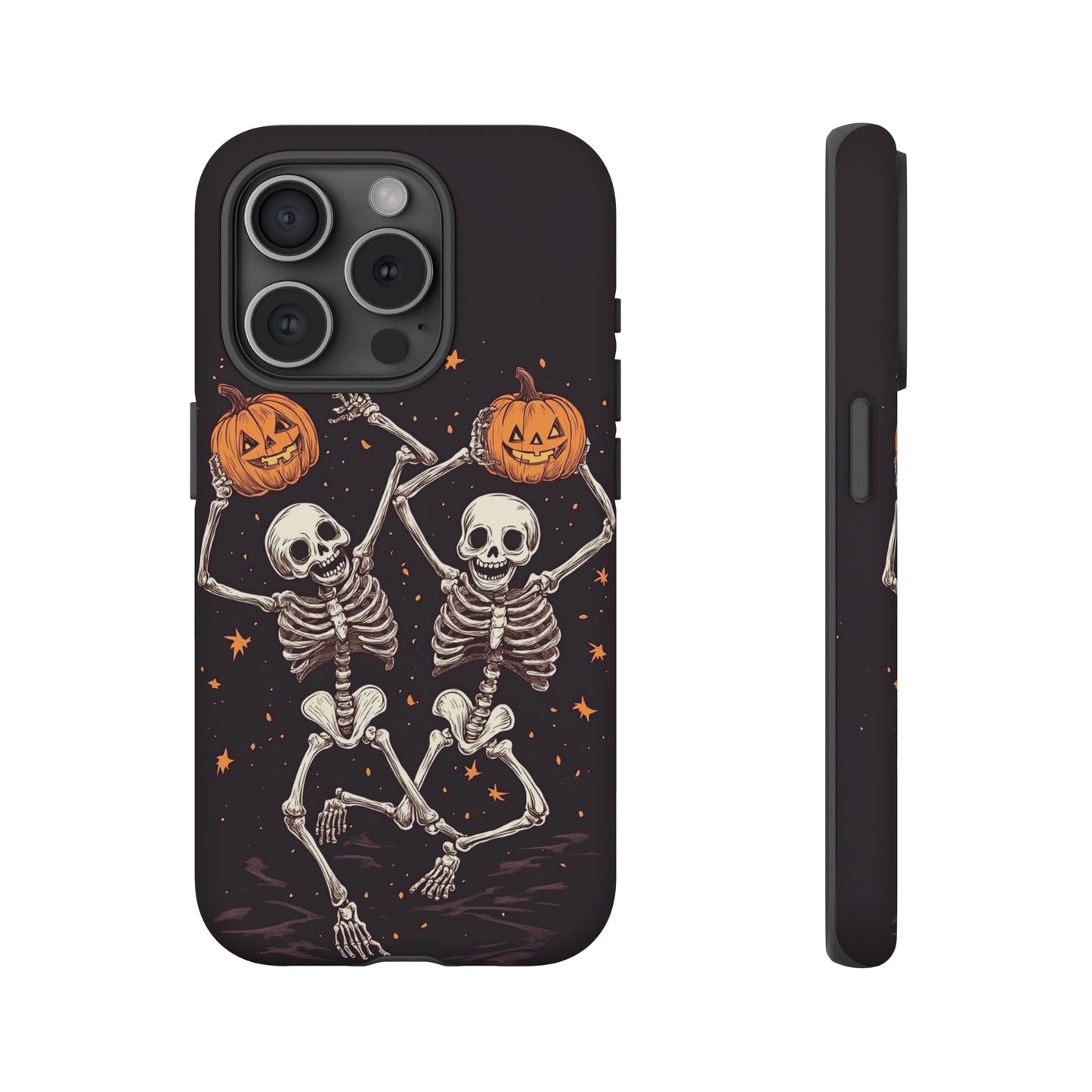 Dancing Skeletons with Jack-o'-Lanterns Phone Cover