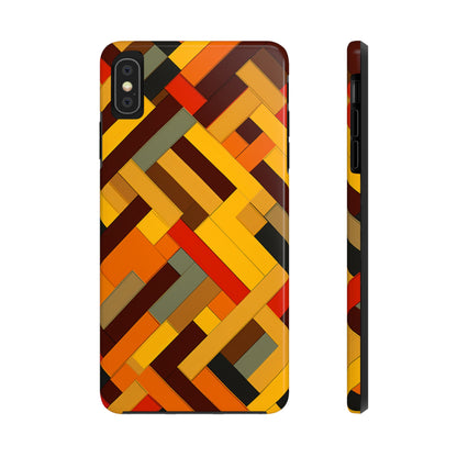 iPhone Tough Case: Intricate & Durable - The Weave Geometric Art Pattern