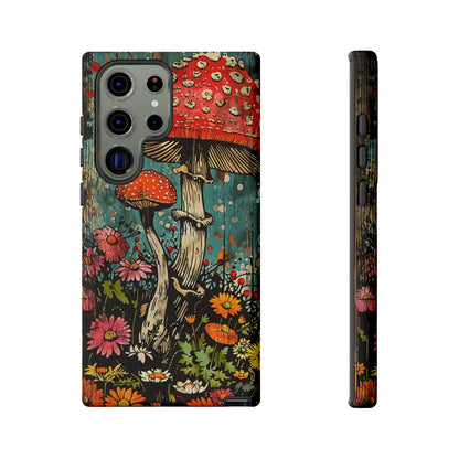 Trippy Magic Mushroom Retro Art Phone Case